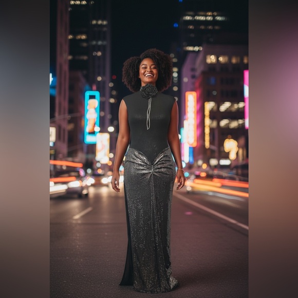 Metallic Evening Skirt - Picture 3 of 14